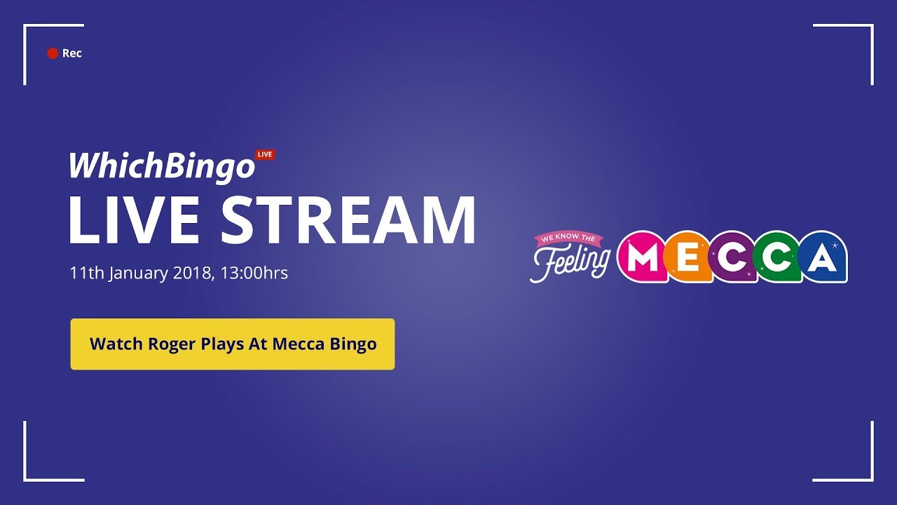 WhichBingo Live playing Mecca Bingo