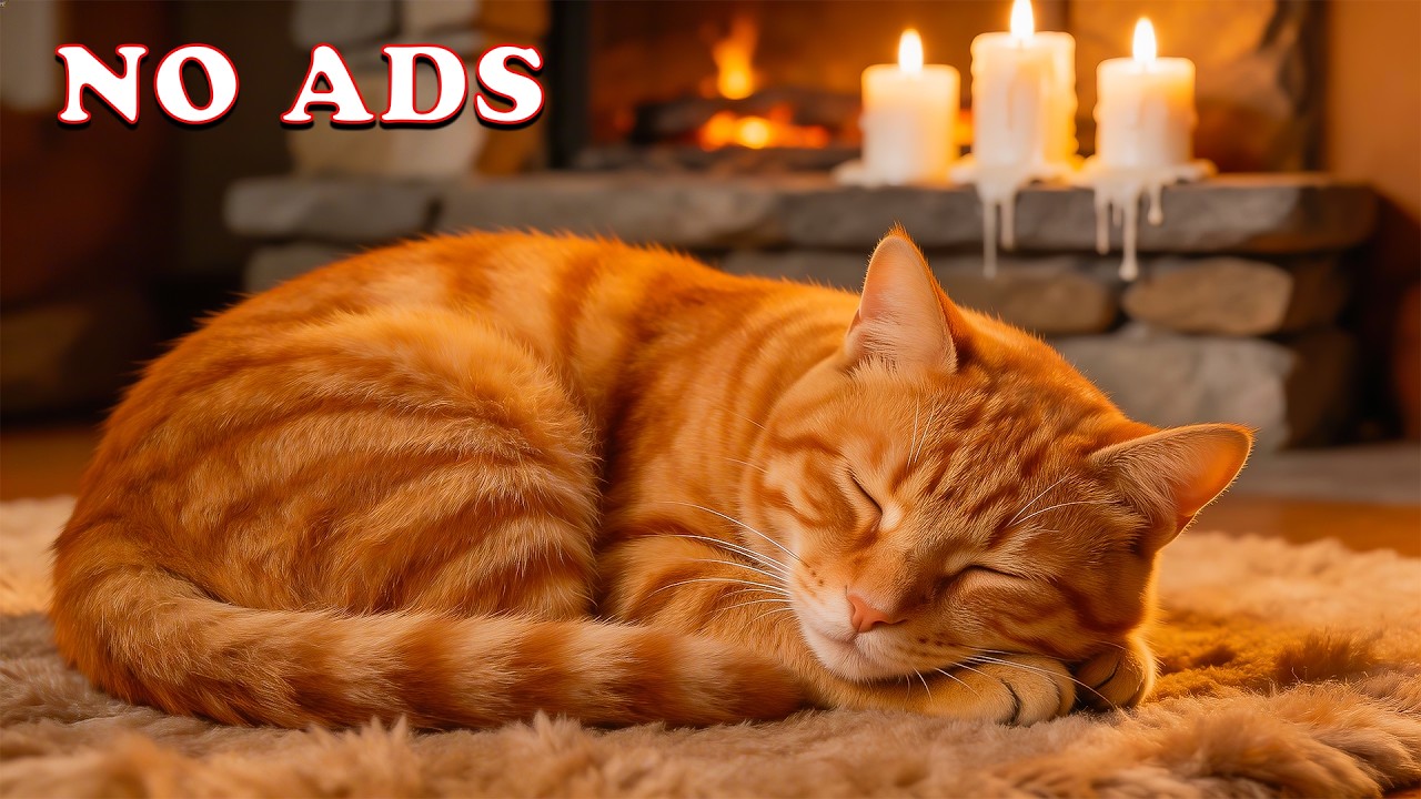 12 часов музыки для кошки, чтобы она крепко уснула 🐈 Снятие стресса ♬ Успокаивающее пианино для сня