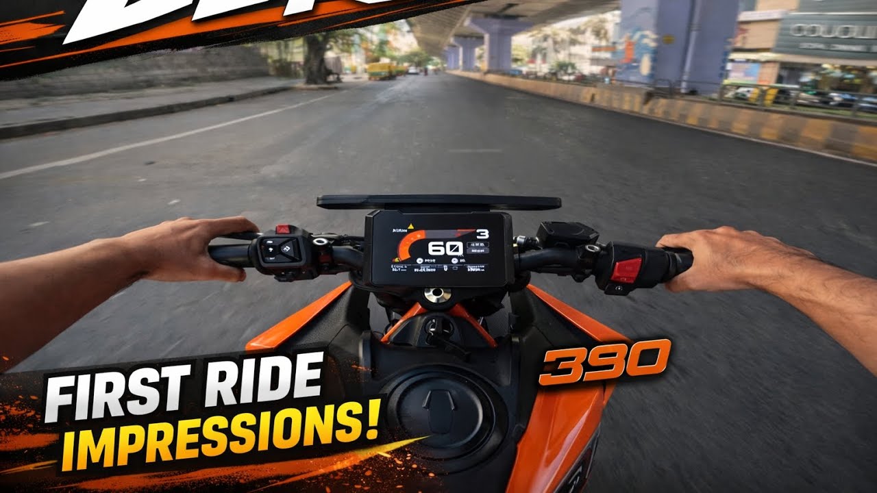 New KTM DUKE 390 First ride impression || 4 K  GoPro Video 