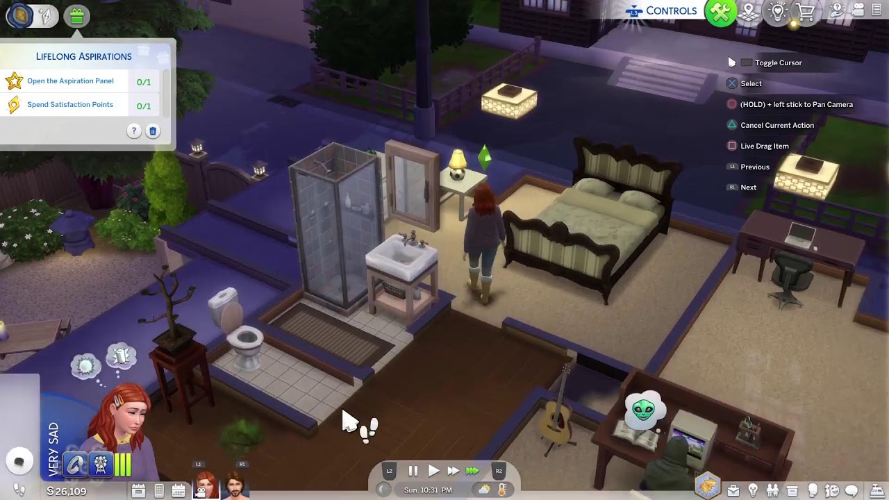 Relaxing on the Sims 4