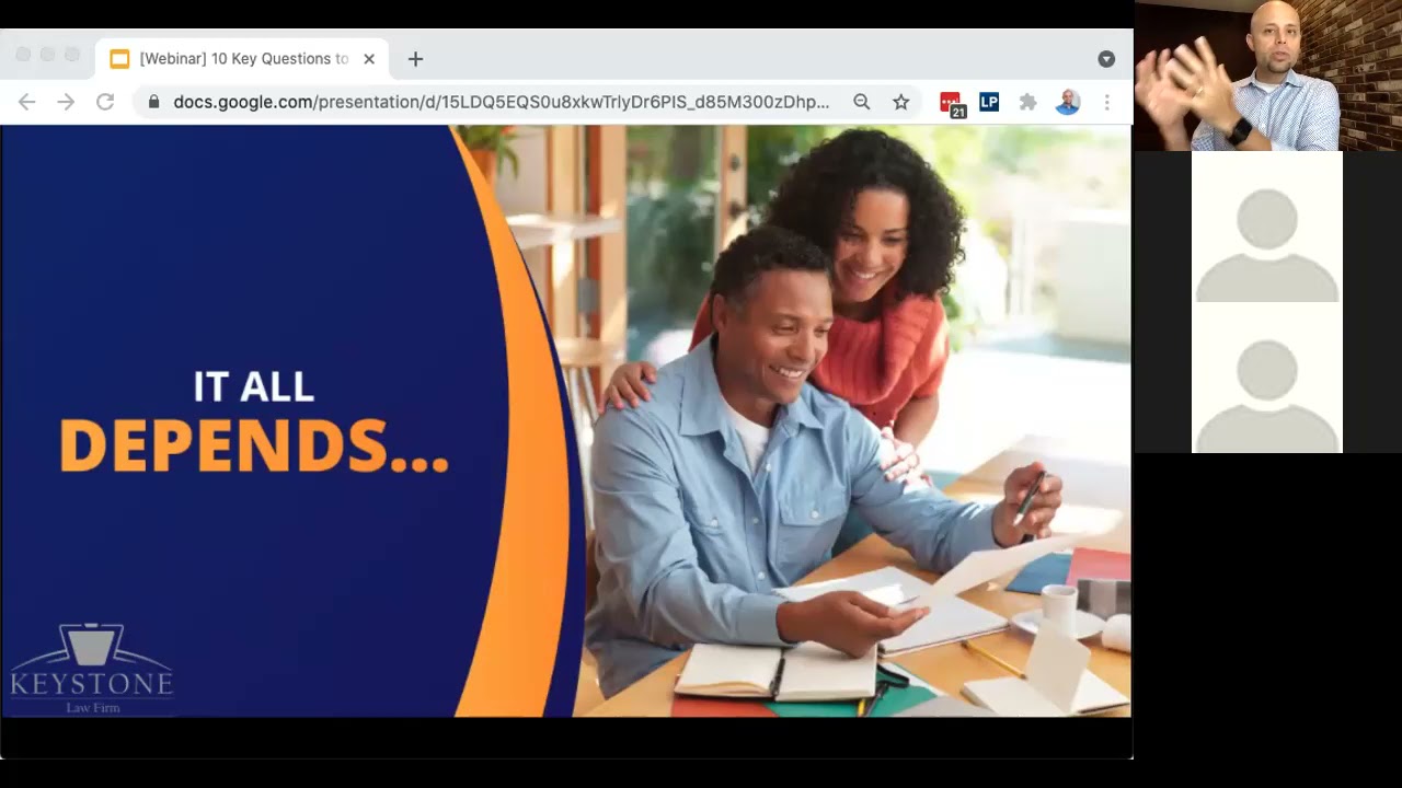 Webinar: 10 Questions to ask Before Creating Your Will