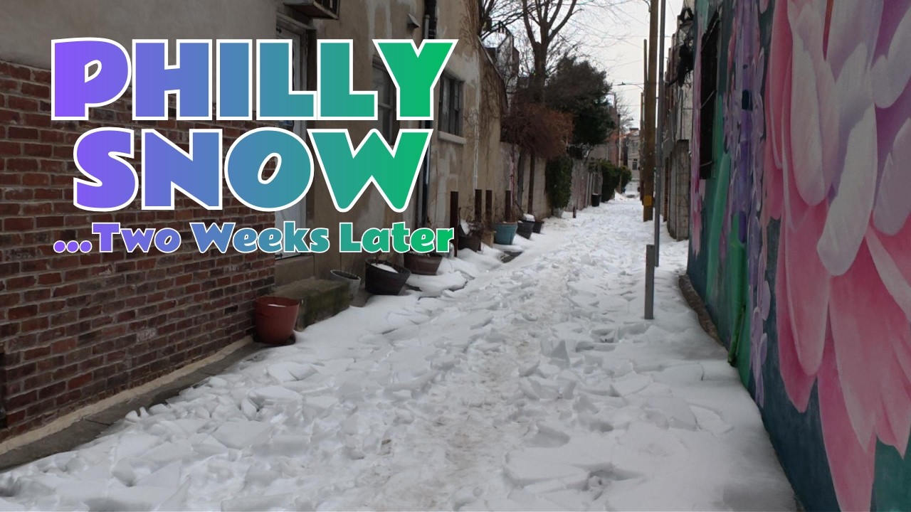 How Much Snow Remains On The Streets Of Philadelphia? ...Two Weeks Later!