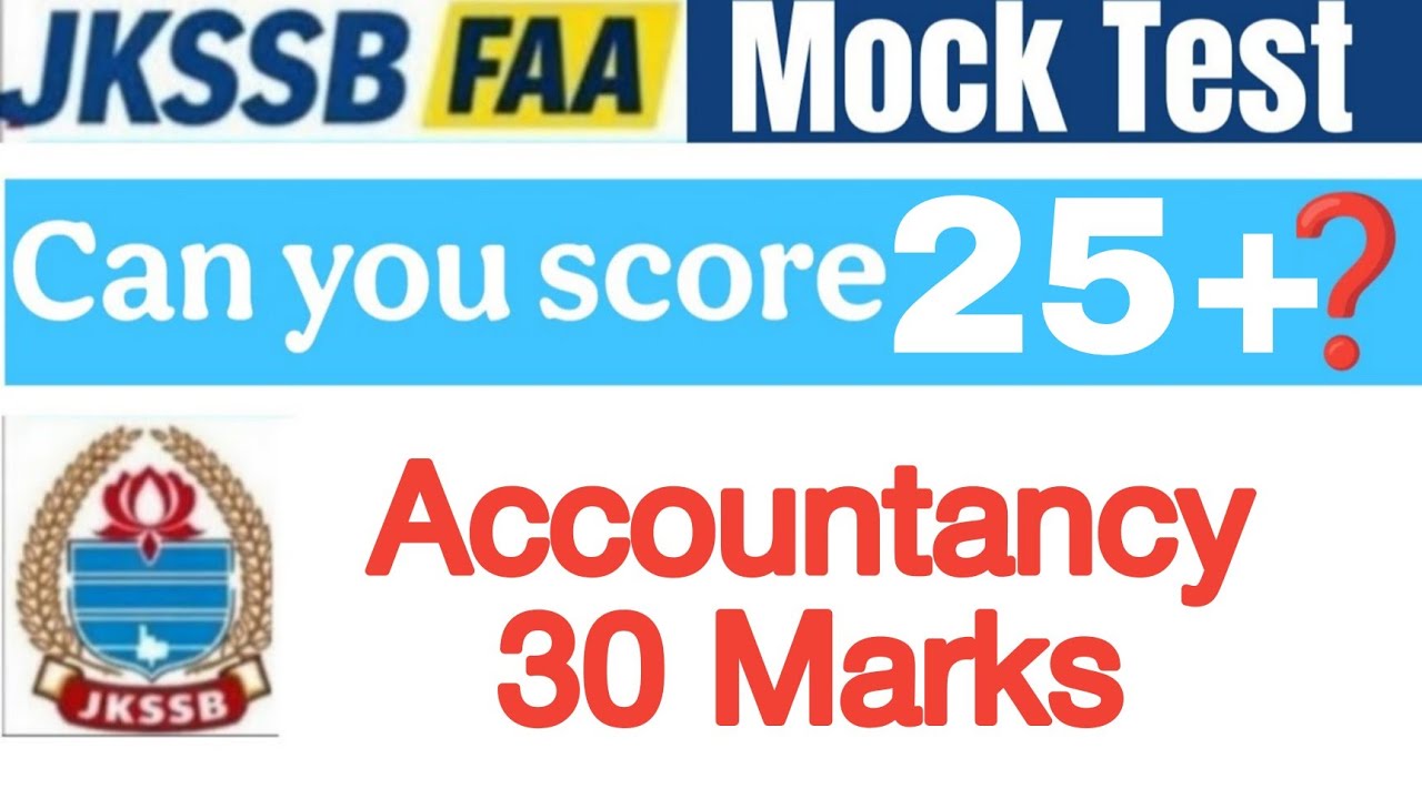 JKSSB FAA Full Mock Test | Full length Mock Test  | FAA Test Series  | JKSSB FAA 2026
