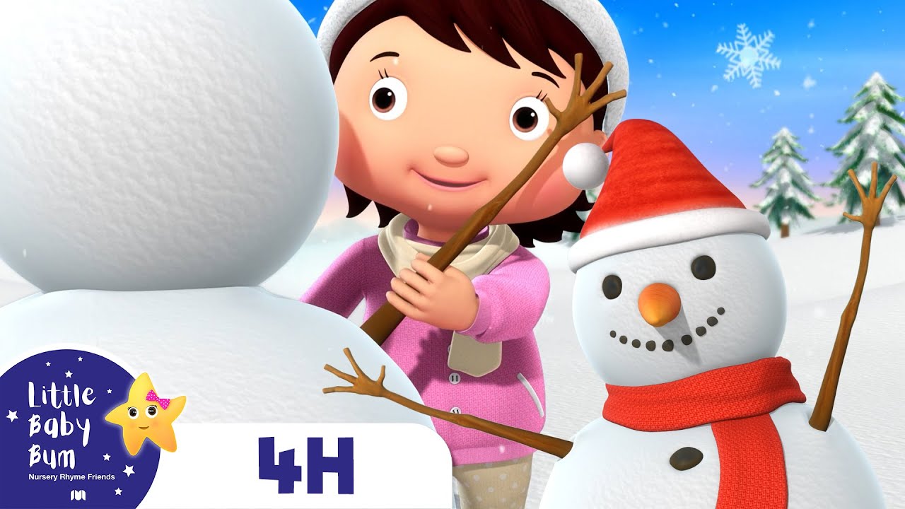 Let's Make A Snowman - Winter Song | Four Hours of Little Baby Bum Nursery Rhymes and Songs