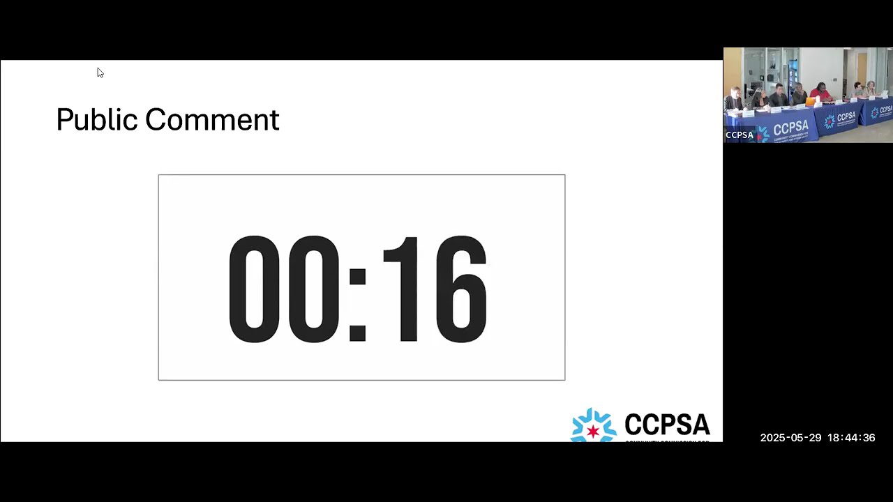 CCPSA Public Meeting- May 29, 2025