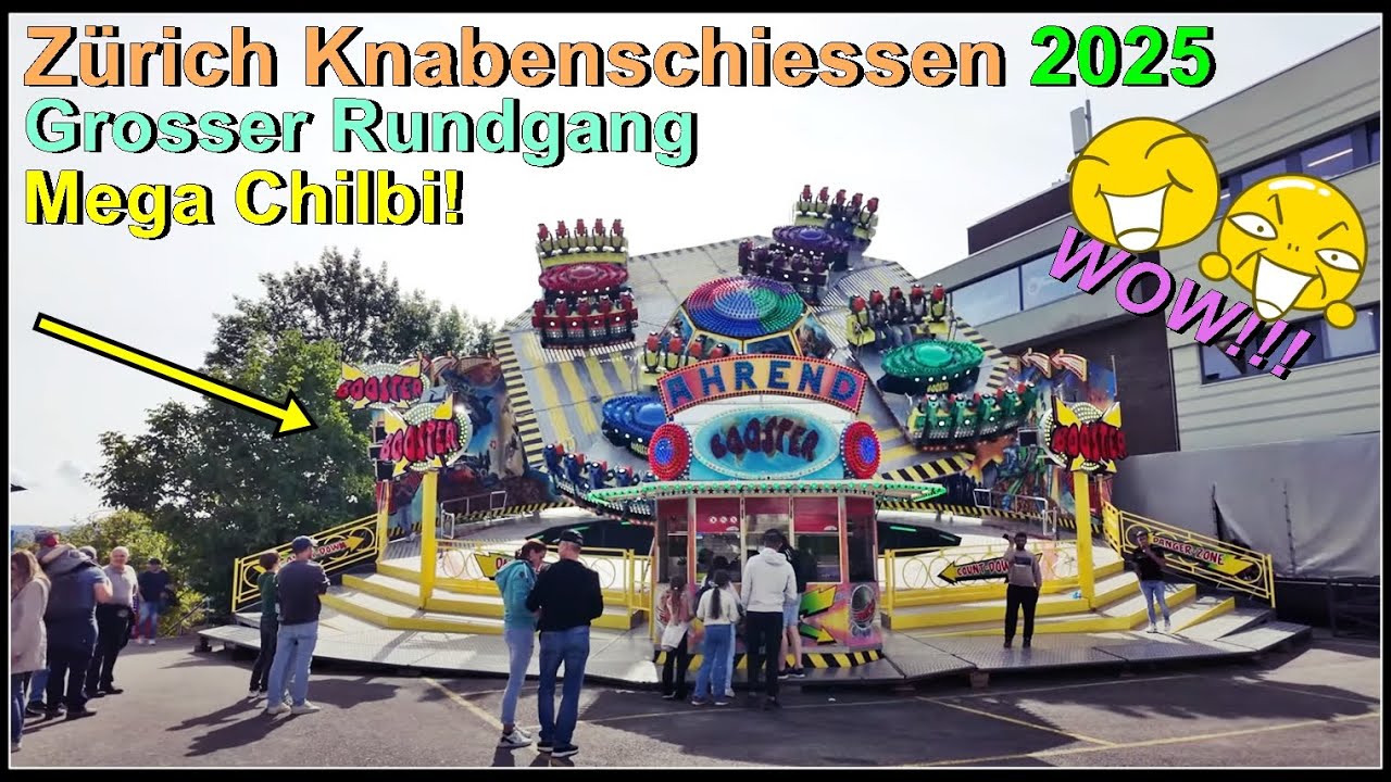 Zürich Knabenschiessen 2025 - Super Chilbi beim Albisgüetli! Grosser Rundgang über das Festgelände!