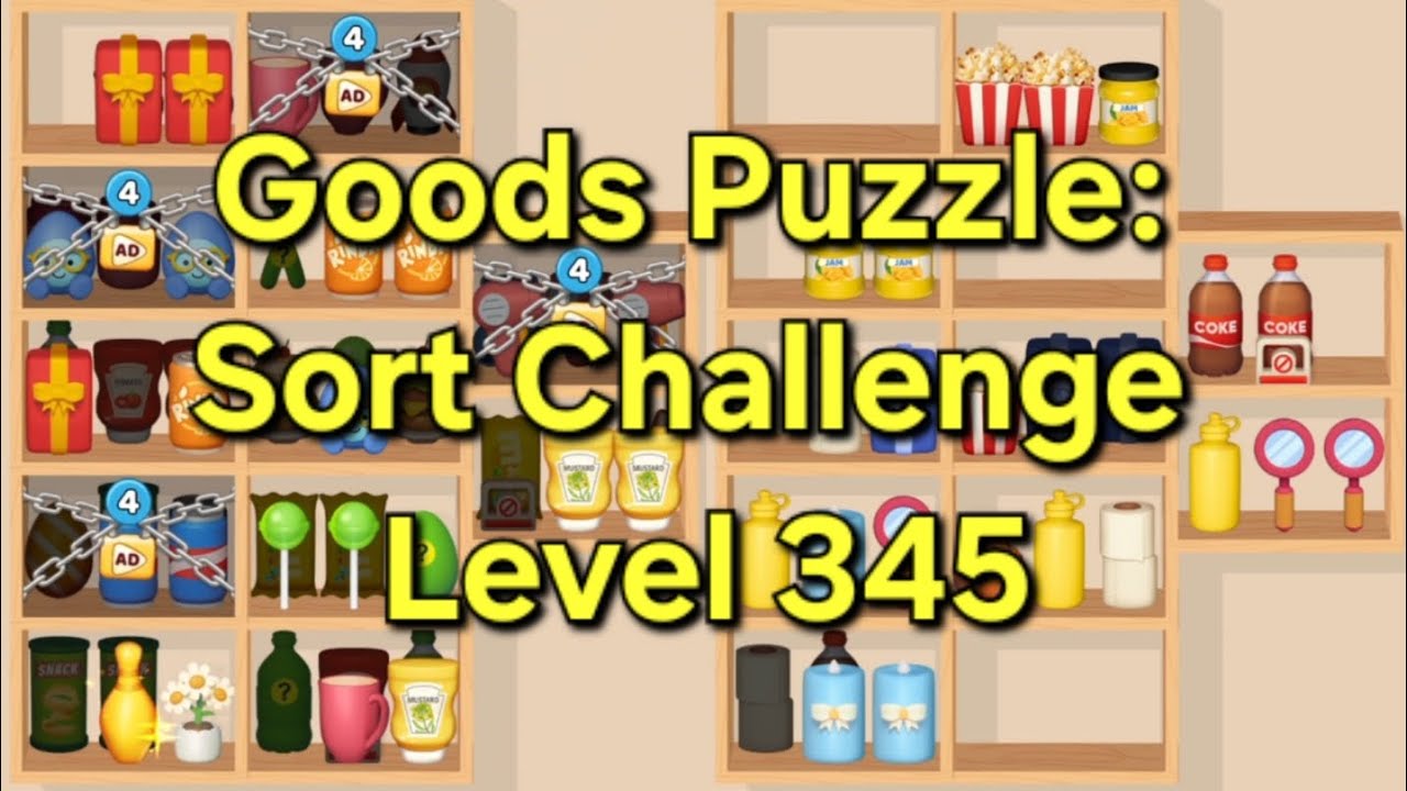 Goods Puzzle: Sort Challenge - Level 345 Goods Sorting