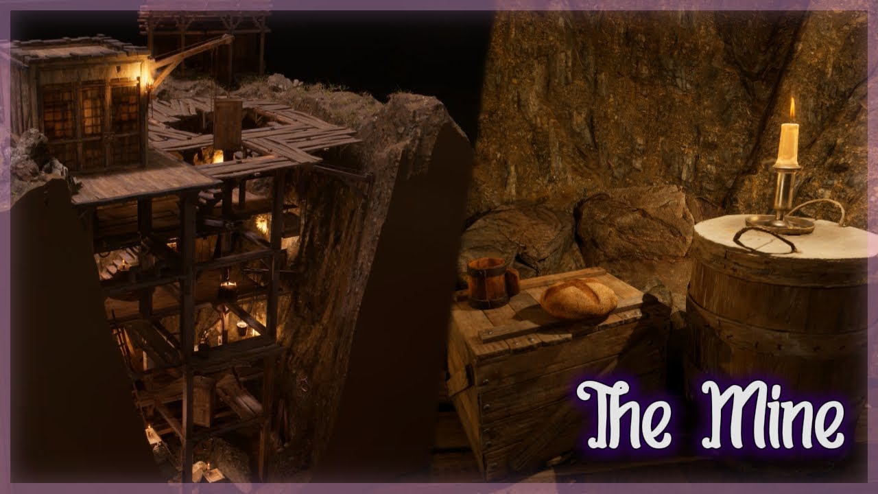 Building the Mine | Cozy ASMR Build | Outside the Blocks