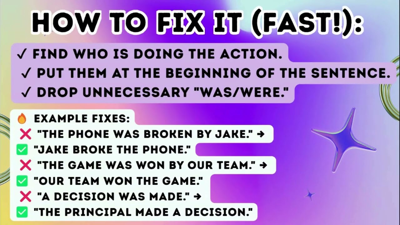 Active vs. Passive Voice: Grammar Glow Up