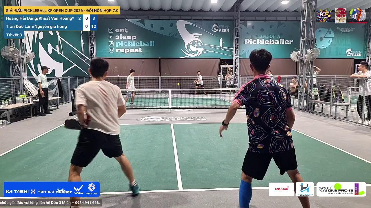 LIVE | GIẢI ĐẤU PICKLEBALL KF OPEN CUP 2026 - ĐÔI HỖN HỢP 7.0 | V6-B3