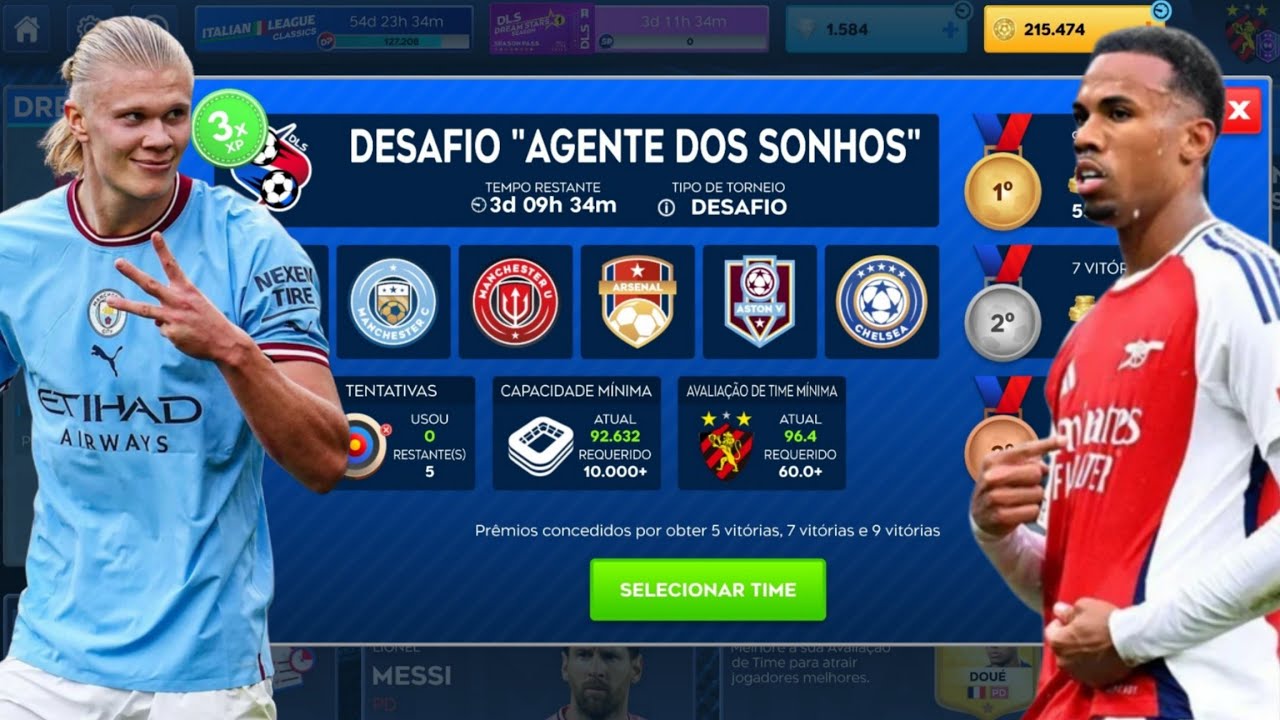 DLS 26 | QUAL O MELHOR TIME DO DESAFIO DOS SONHOS NO Dream League Soccer 2026 ?