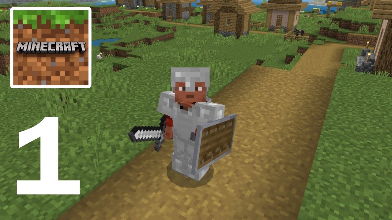 Minecraft pocket edition first day in Minecraft Survival World #minecraft