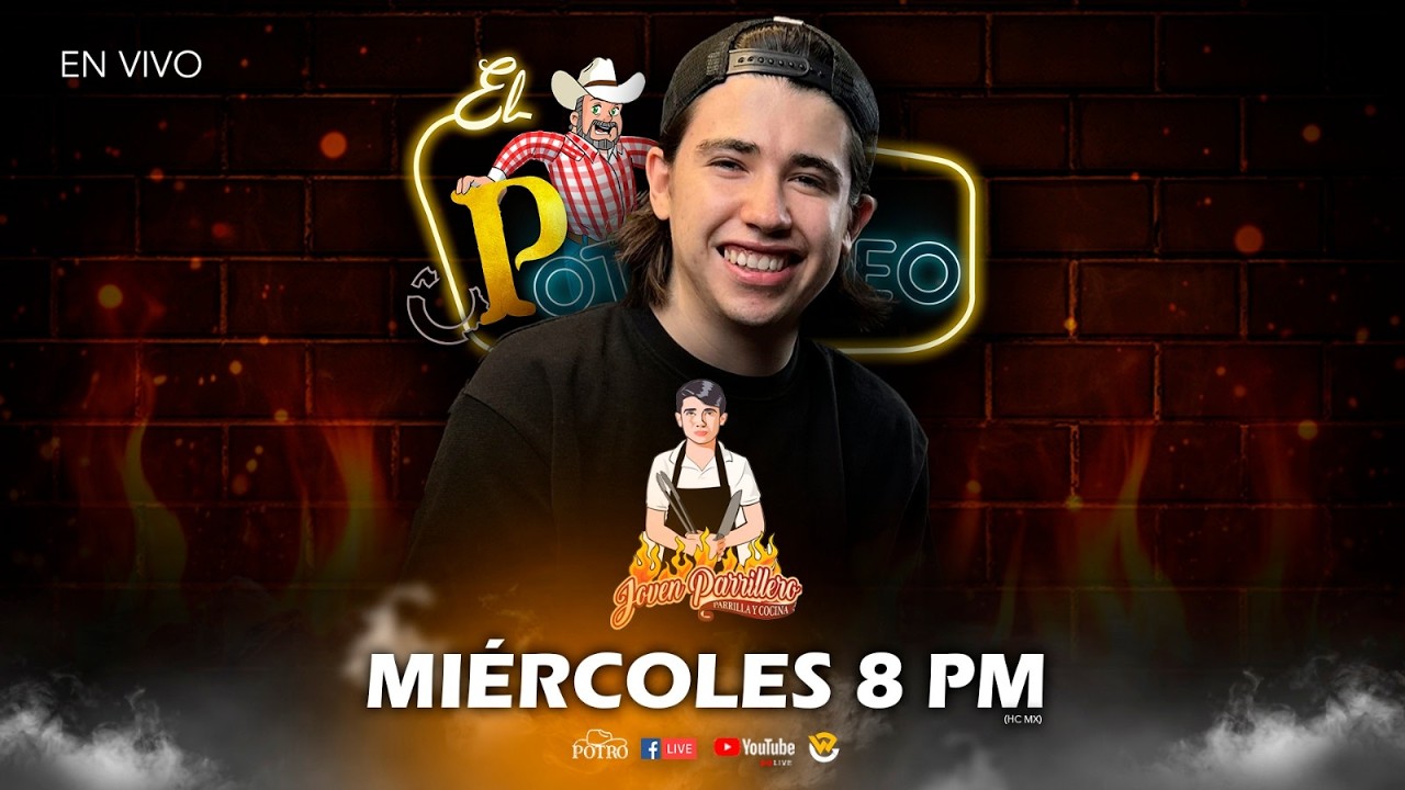 Joven Parrillero en El Potrorreo con Hernán El Potro