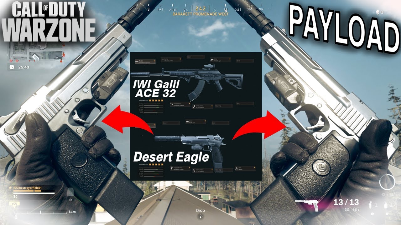 IWI Galil ACE 32 (CR-56 AMAX) & Desert Eagle Mark XIX (.50 GS) Gameplay | Warzone Payload (PS5)