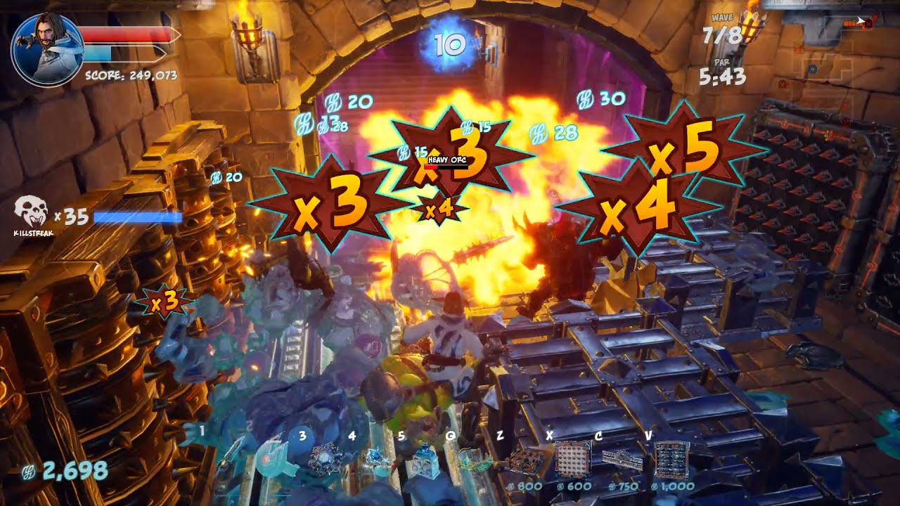 Orcs Must Die! 3 [Rift Lord - Solo - 5 Skulls] Map 14 - Sludge Shelves [Plan 3]