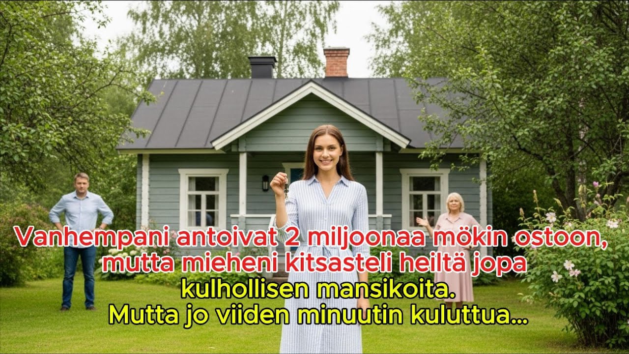 Vanhempani antoivat 2 miljoonaa mökkiä varten,mutta mieheni kitsasteli mansikoita.Pian kaikki muuttu