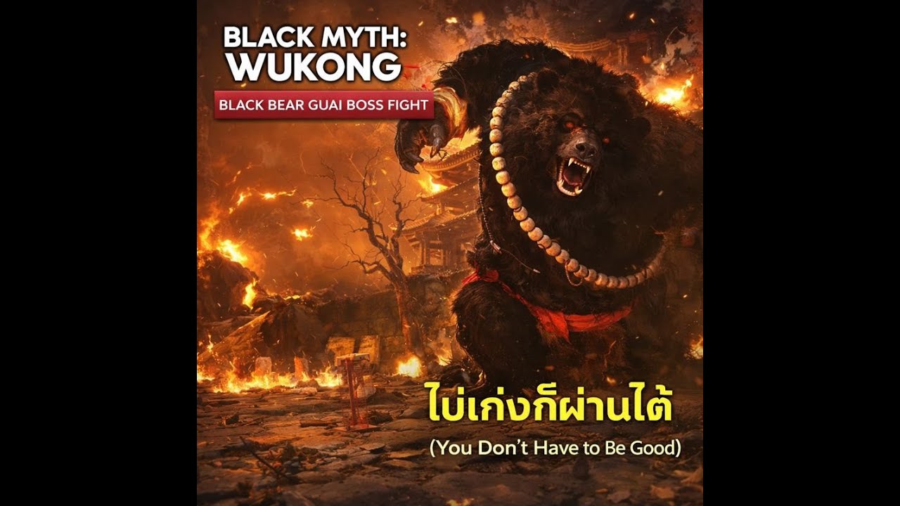 Black Myth  Wukong #3.5 Chapter 1 Last Boss Fight Black Bear Guai