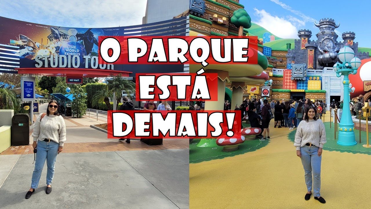 VLOG CALIFORNIA #3 | PARQUE UNIVERSAL STUDIOS HOLLYWOOD COM NOVA ÁREA SUPER NINTENDO | LU SPINASSÉ