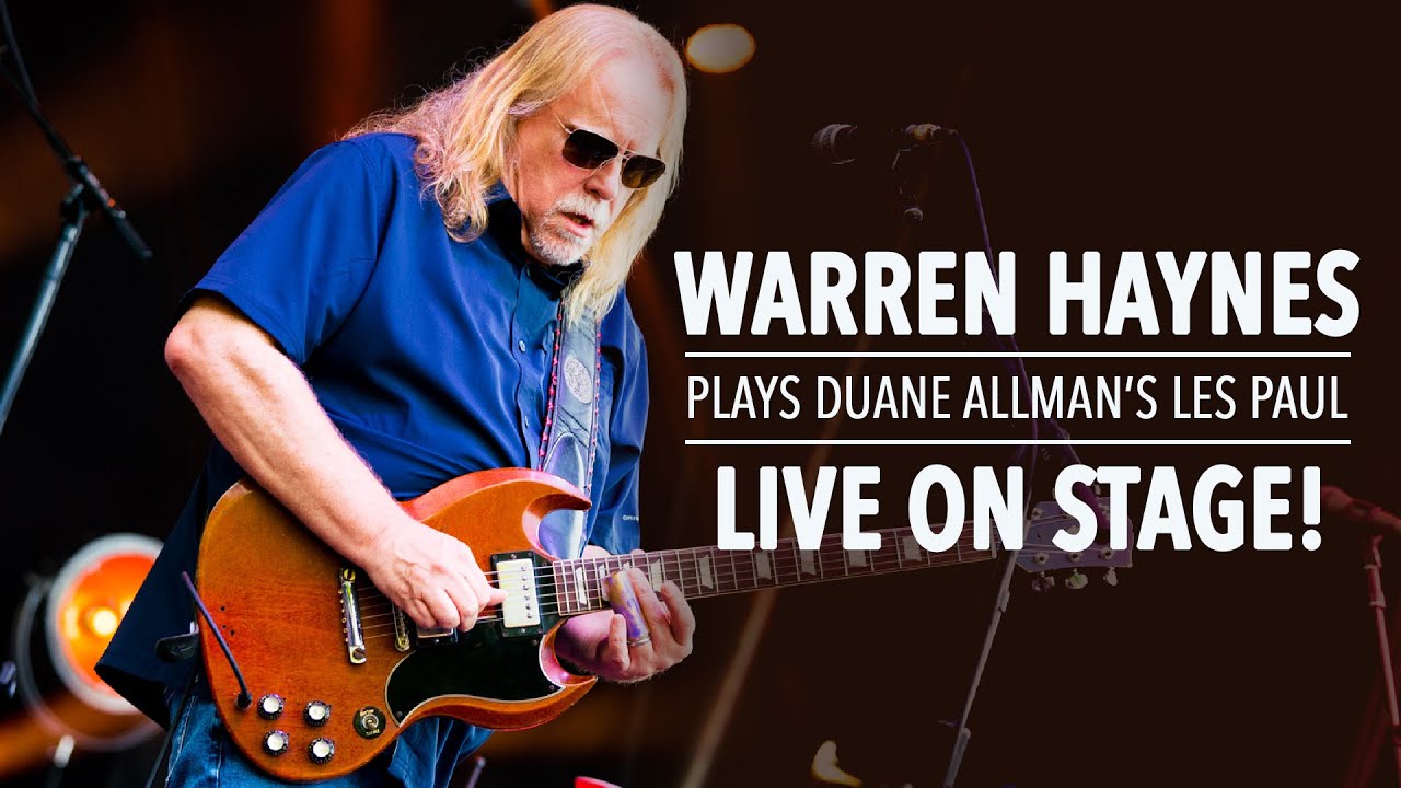Warren Haynes Stage Plays Duane Allman's 1961 Les Paul Standard (SG) for the 1st Time in Decades