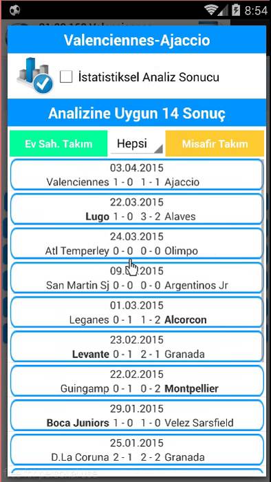 İddaa Oran Analiz Mobil Analiz
