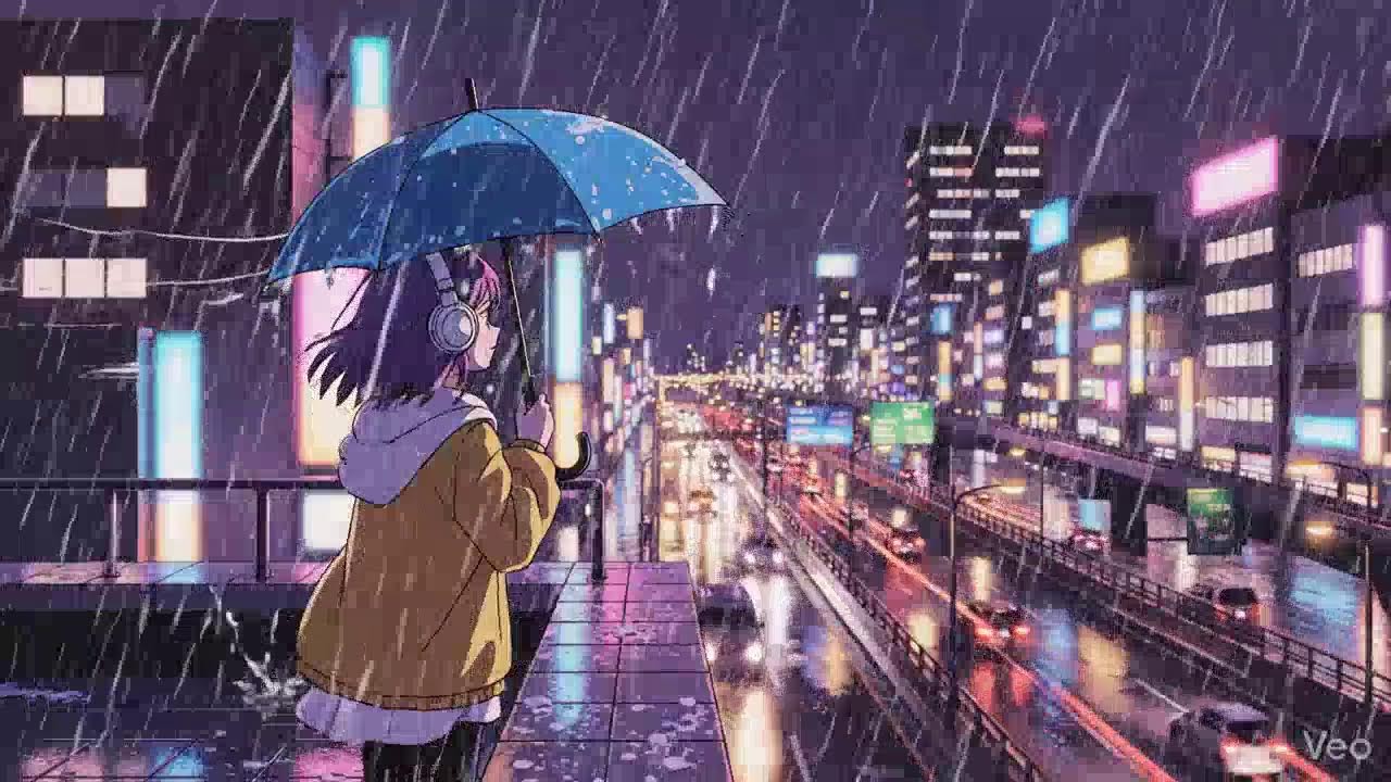 Urban Rain 🌧️ Japanese Neon City Lofi Study Beats