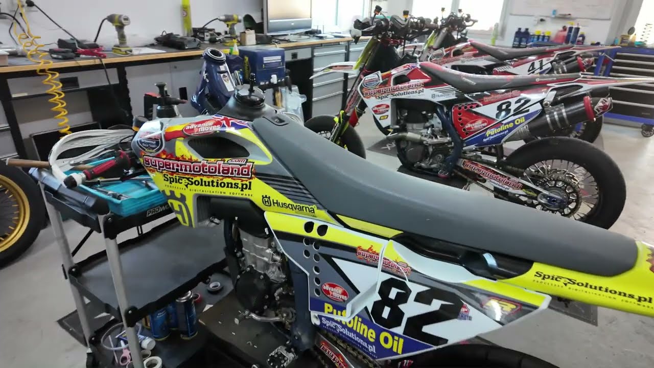 Dyno runs on our 2022 fs450 supermoto and then, on track testing