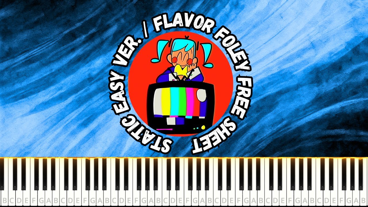 Static (スタティック) / Flavor Foley Easy PIANO TUTORIAL + FREE SHEET #piano #miku