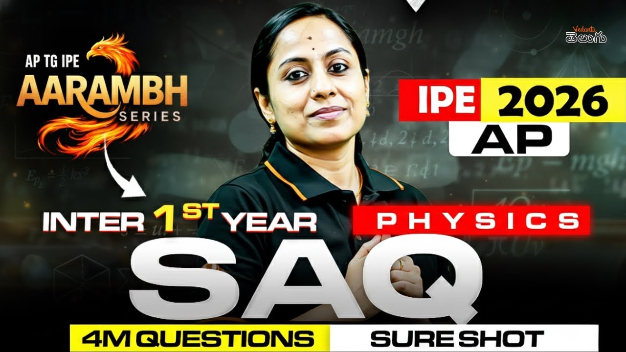 Physics IPE 2026 | Inter 1st Year SAQ 4M Important Questions