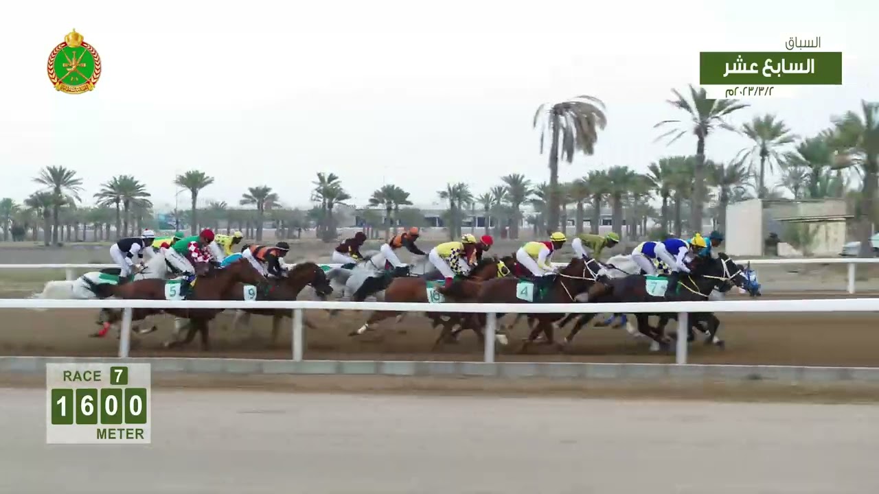 فوز الحصان ار بي دبل داون في سباق الخيل بتاريخ 2 مارس 2023 المملوك لمربط عبري