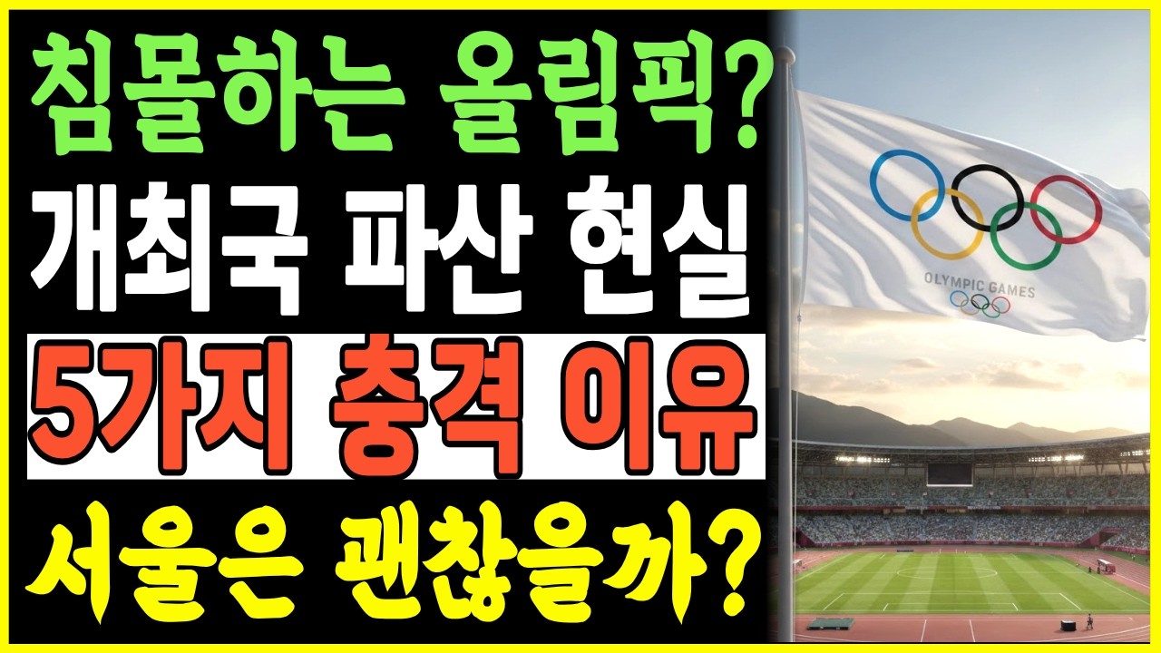 침몰하는 올림픽의 위상, 개최국이 망하는 5가지 충격적인 이유… 2036년 서울 올림픽 정말 해야할까?