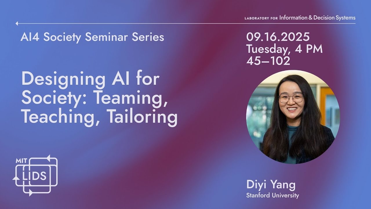 2025 AI4Society Seminar - Diyi Yang (Stanford University)
