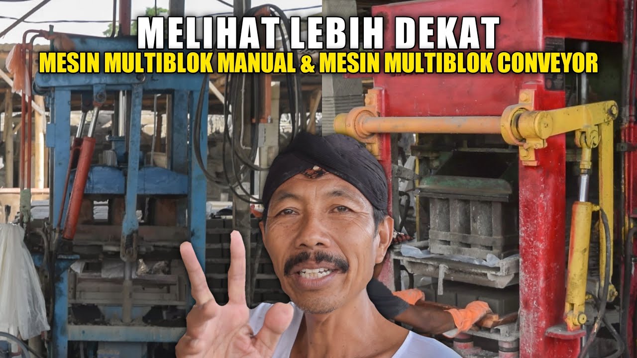 Proses Produksi Paving Multiblok Manual & Multiblok Conveyor