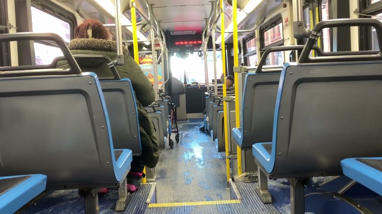 CTA On Board Riding 2006 New Flyer D40LF Bus 1204 on Route 24 Wentworth from Randolph to 87th/Racine