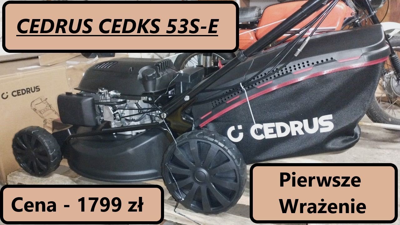 #rpgarażowo Kosiarka Cedrus CEDKS 53S-E. Wyciągam kosiarkę z pudełka i skręcam. Na co zwróci uwagę