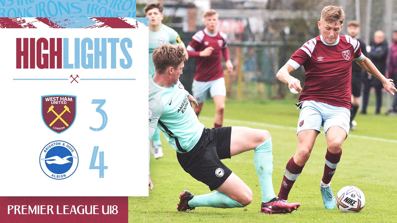 West Ham 3-4 Brighton | 7 Goal Thriller Ends In Defeat | U18 Premier League Highlights