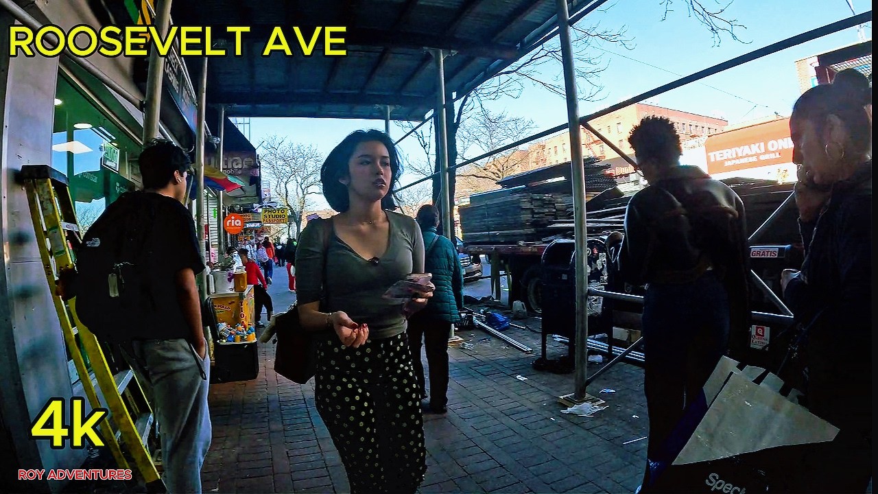 ROOSEVELT AVENUE WINTER WALKING TOUR QUEENS NEW YORK!!!