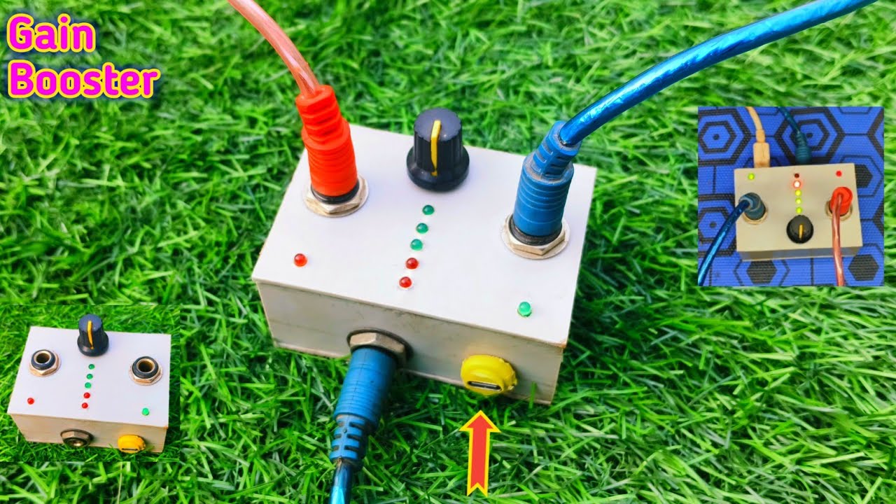 How To Make Gain Booster Machine | How To Make 2 Channel Gain Booster Dj Mixer | Gain Booster