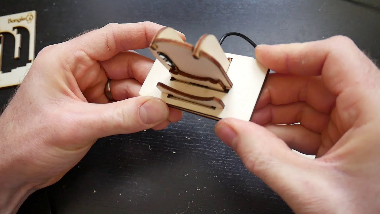 Bangle.js Charge Cradle assembly
