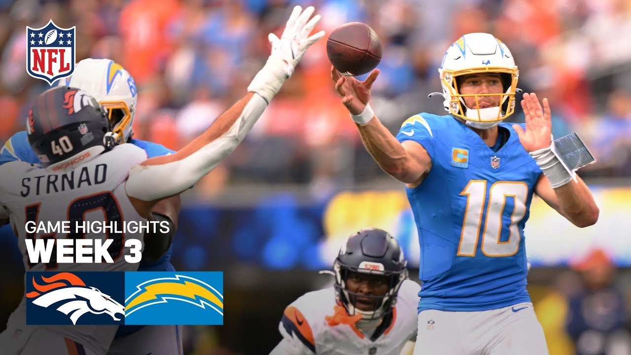 week 3 broncos vs chargers