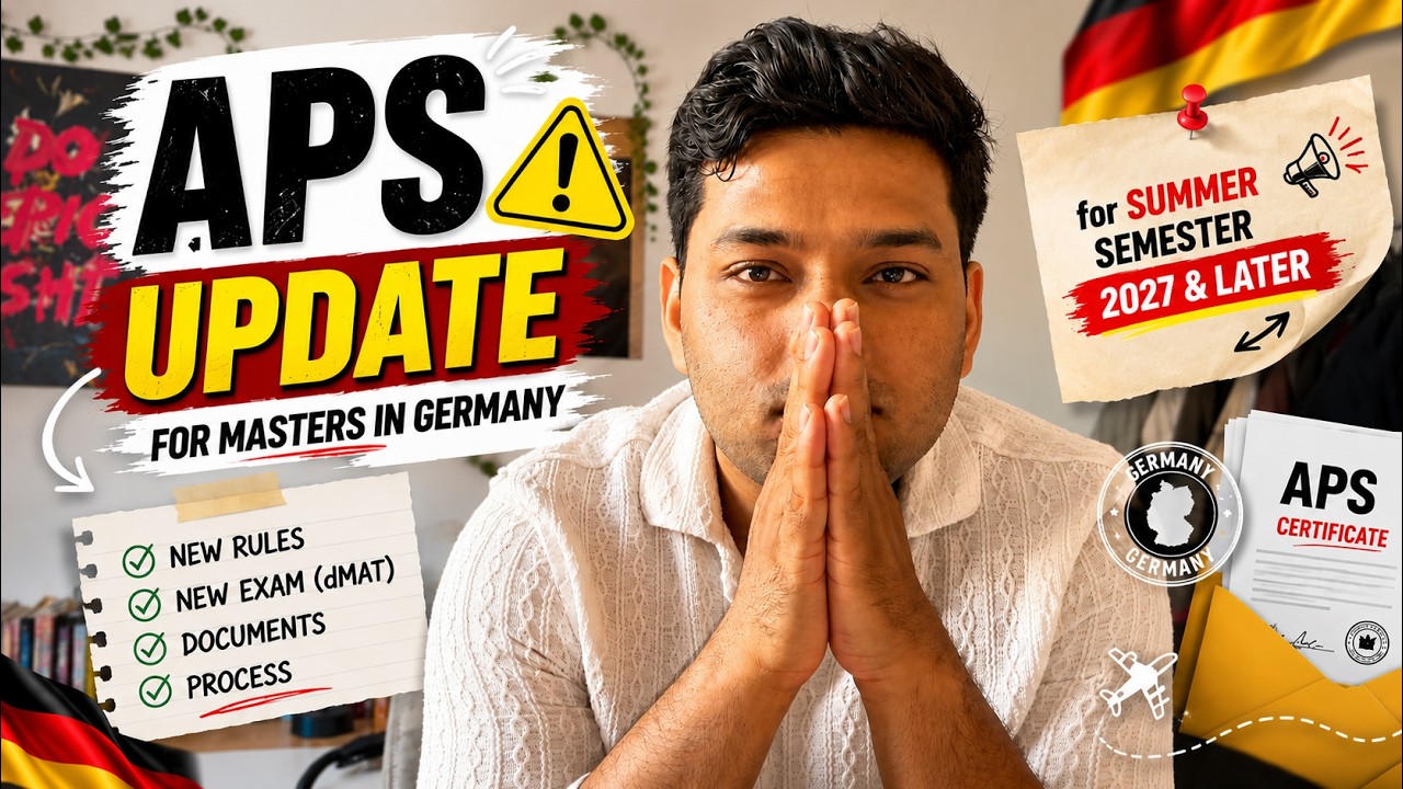 🇩🇪  New APS Rule for Germany! dMAT Exam Now Mandatory for Masters?
