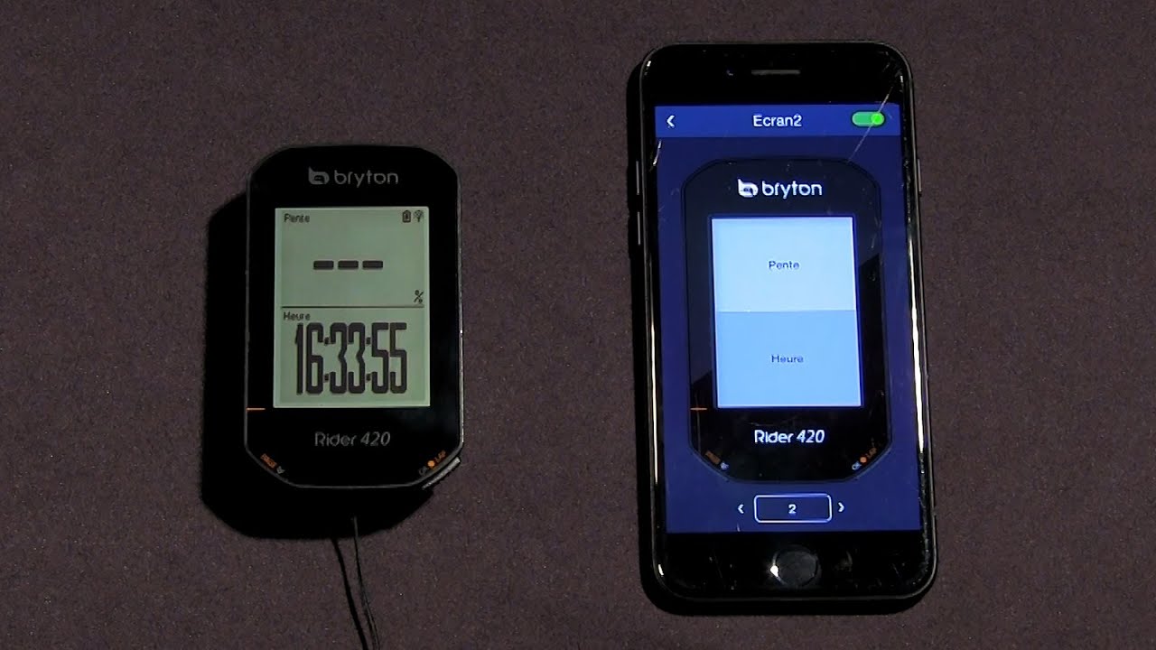 TUTO : PARAMÉTRER LES PAGES DE SON BRYTON RIDER 420