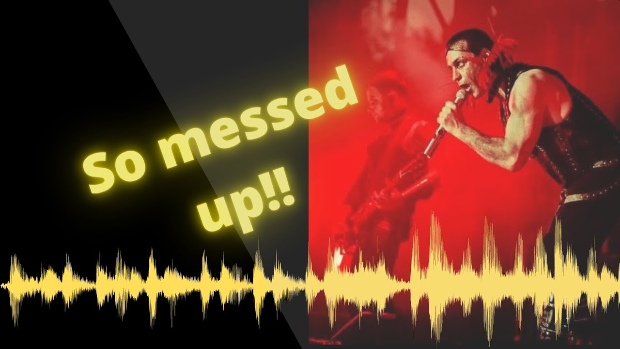 Top 5 of the most disturbing songs by rammstein