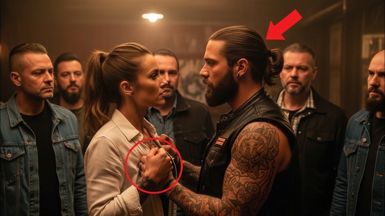 Biker Ripped the Waitress’s Shirt — What He Saw Froze the Whole Bar