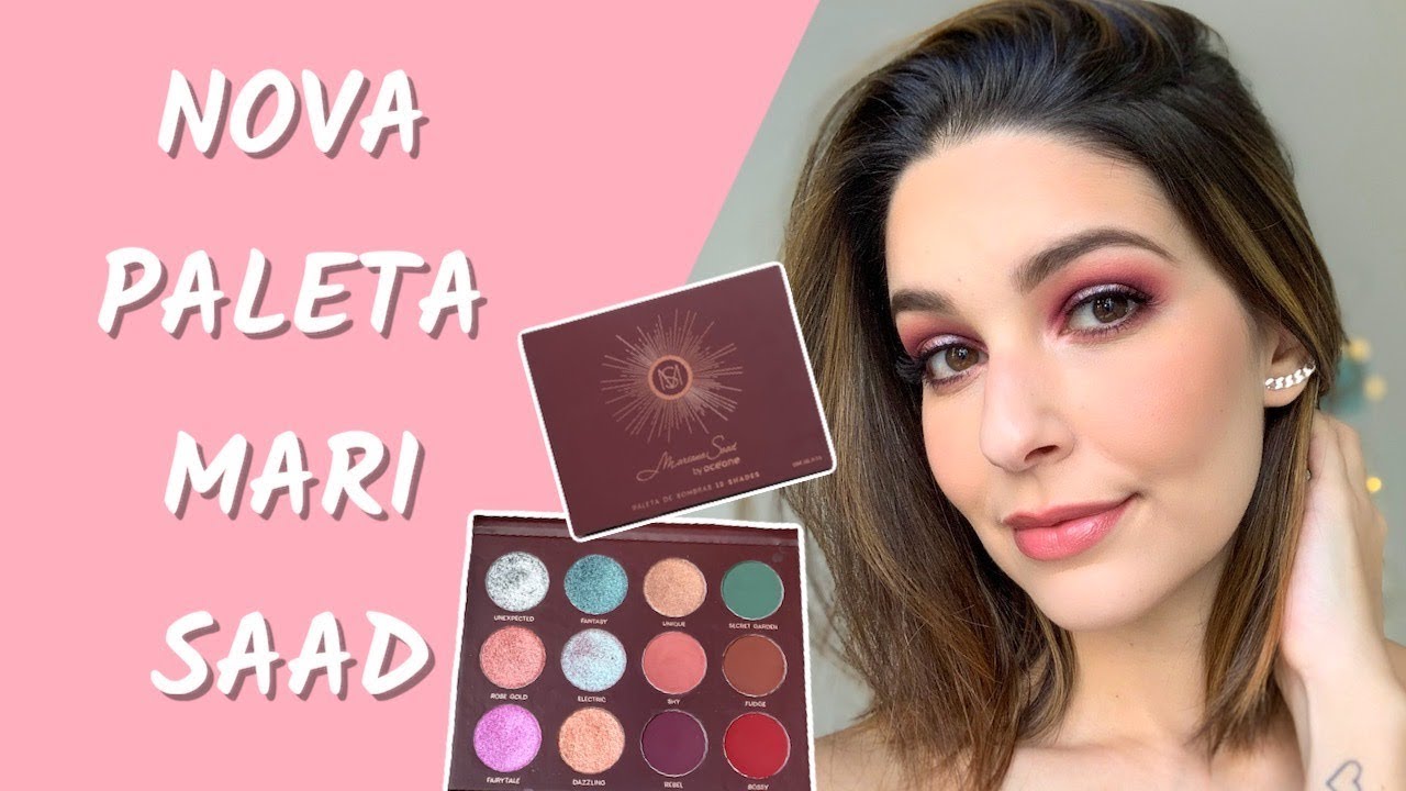 MAQUIAGEM COM A PALETA 12 SHADES MARI SAAD BY OCEANE
