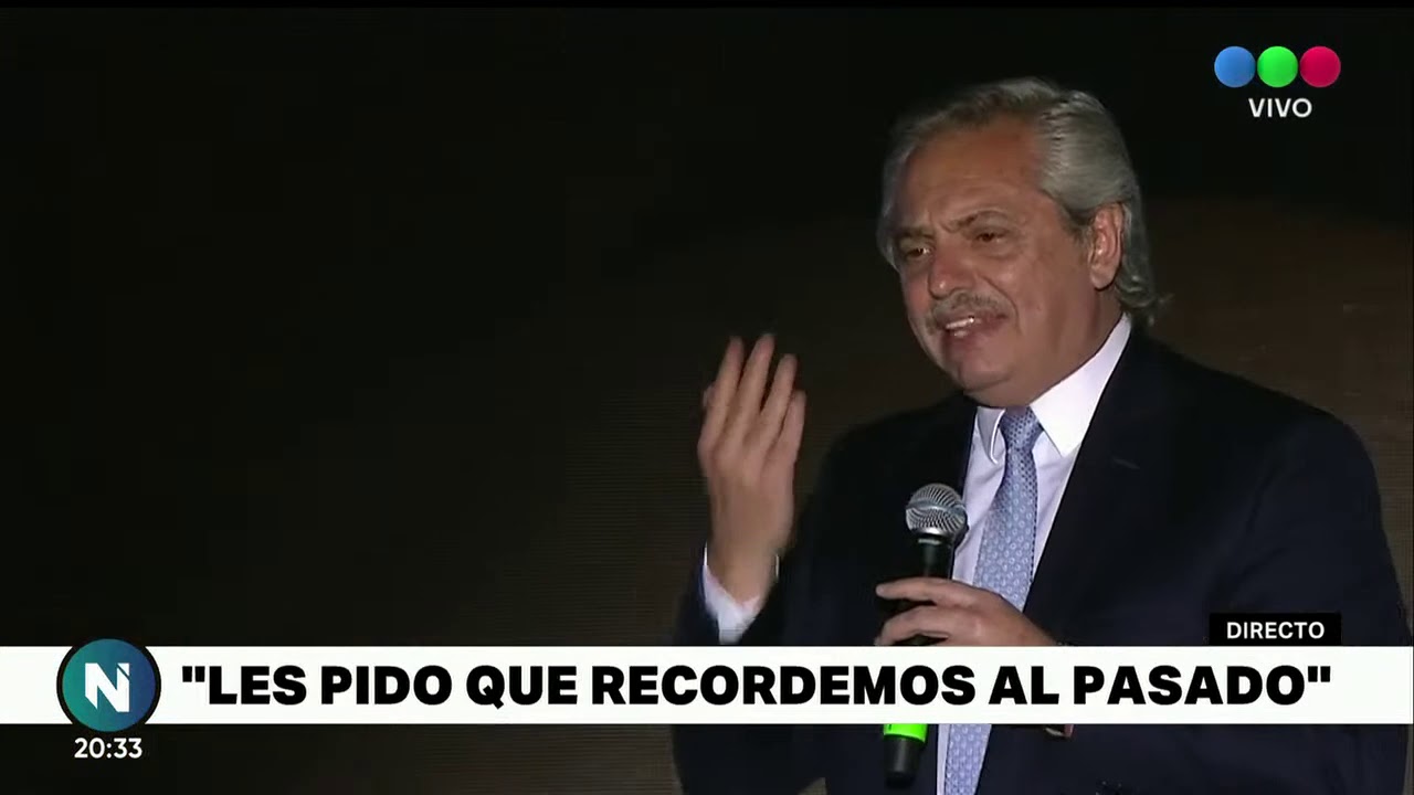 El DISCURSO de ALBERTO FERNÁNDEZ en PLAZA DE MAYO tras la ASUNCIÓN - #10D en Telefe Noticias
