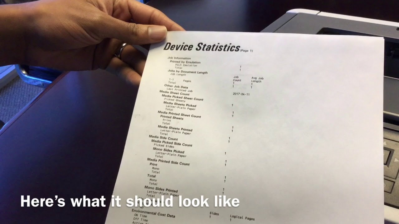 How to Print a Device Statistics on Your Lexmark MS415dn