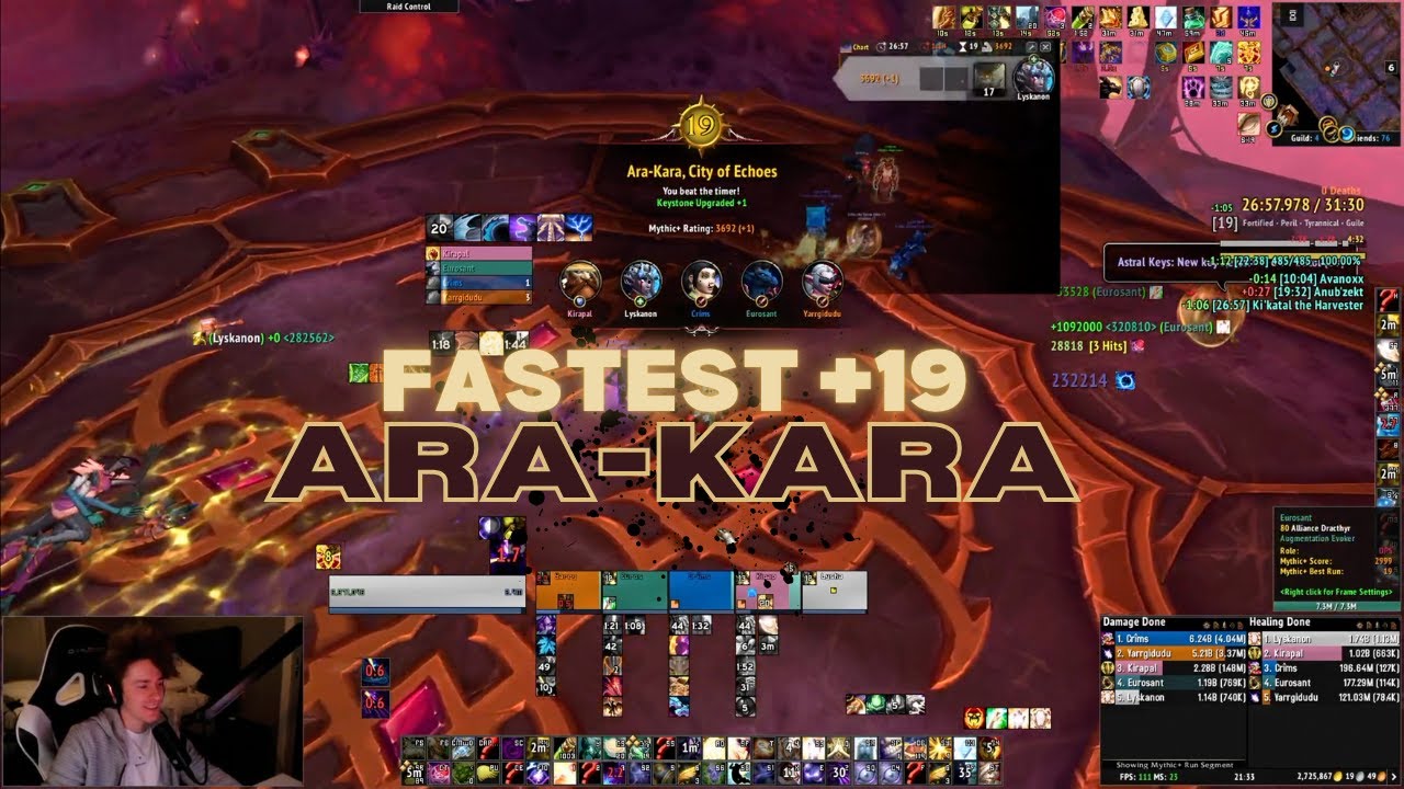 Fastest (again) +19 Ara-Kara || Zaelia Disc Priest POV || Mythic+