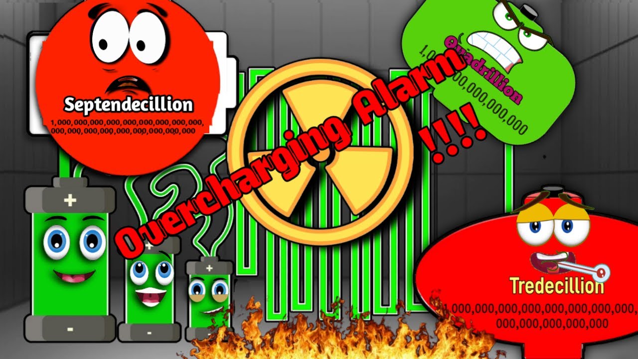 🔋LOW BATTERY OVERCHARGING SERIES 08 | BATTERIES ANIMATION | Big Number Battery Animation