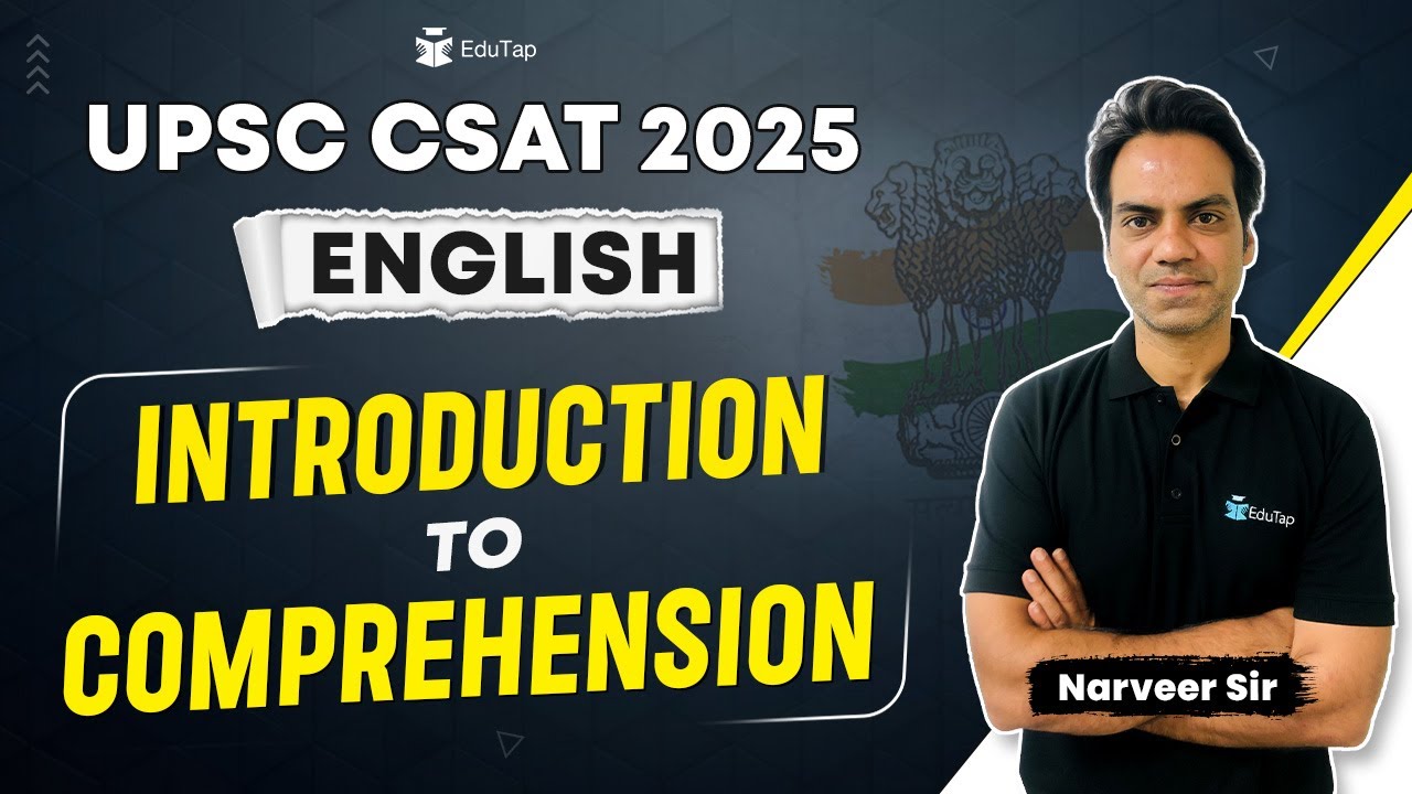 Reading Comprehension CSAT | English for IAS CSAT Prelims | English Reading Comprehension EduTap