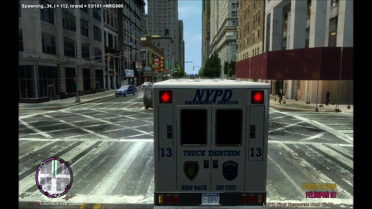 GTA4:EFLC - NYPD ESU trying to arrest a dangerous wanted suspect